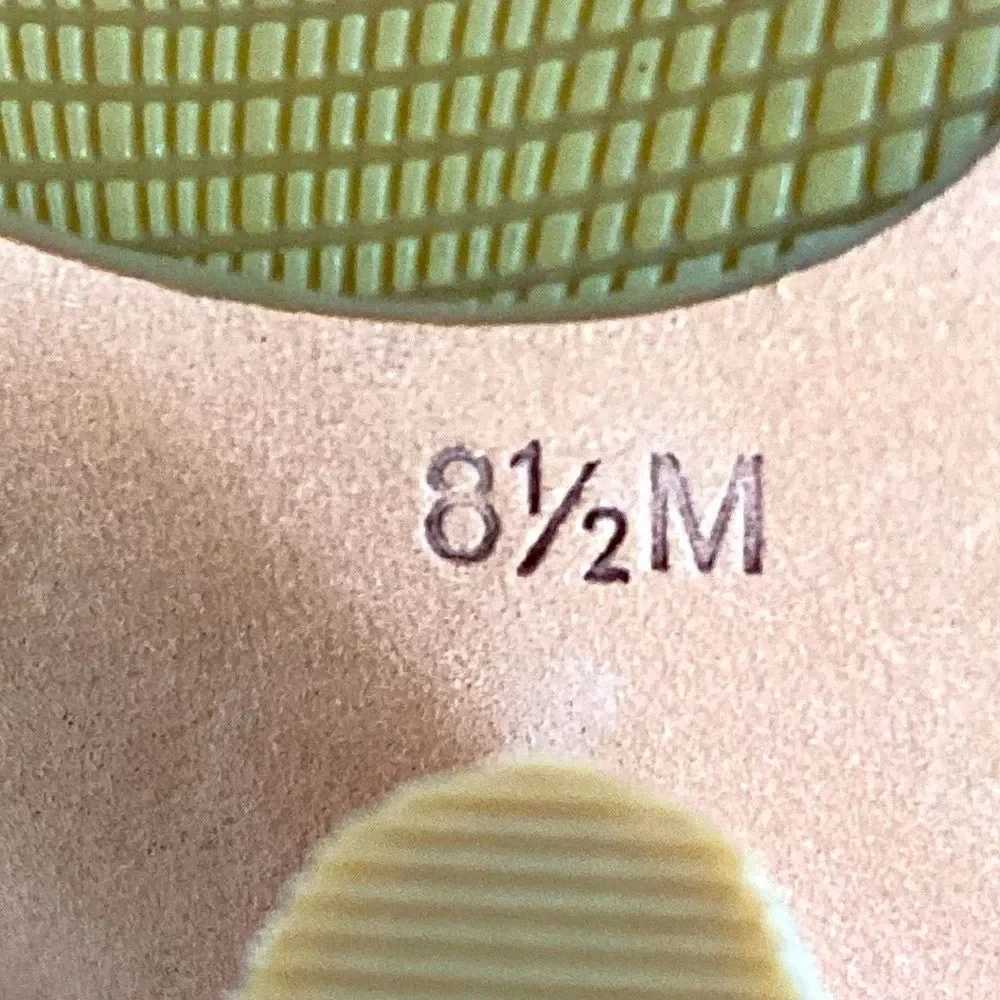 Leon Max Tan Wedge Sandals Chunky Heel Ankle Straps 8.5 New Boho Beach Vacation